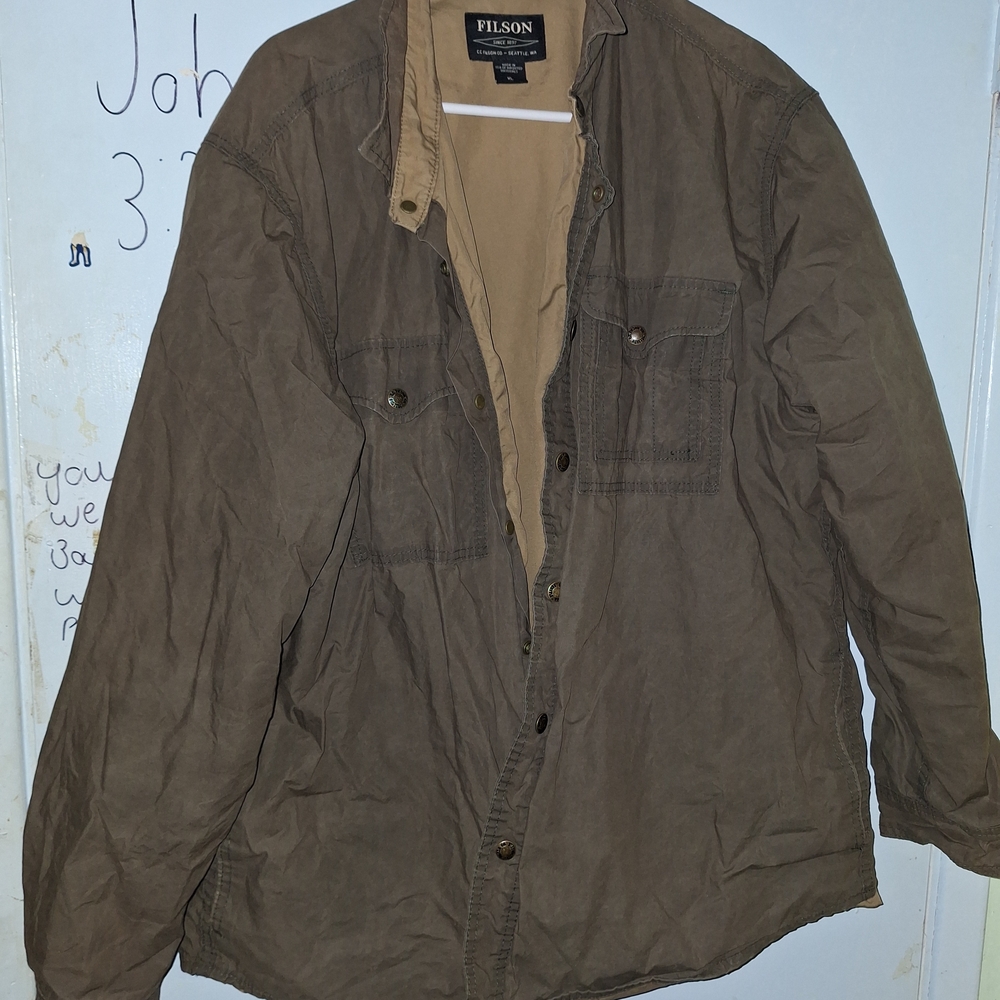 Filson Men's Dark Brown Shirt Jacket
